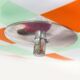 Mid-Century Czech Glass Pendant Lamps with Colorful Decor, 1970s, Set of 6