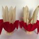 Paire de lampes mouchoirs bicolore