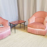 Pair of old toad chairs
