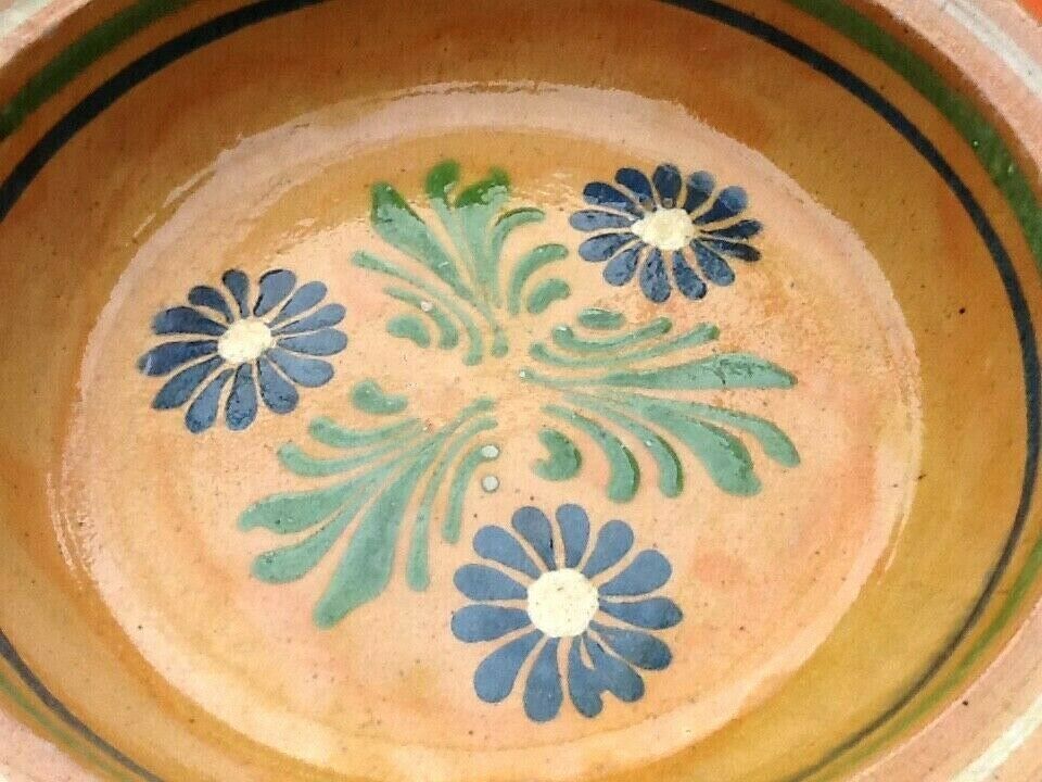 Alsatian pottery serving dish ref: 19 diameter: 315m weight: 1kg330