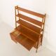 Scandinavian mid century bookcase with a desk, Sweden 1960s