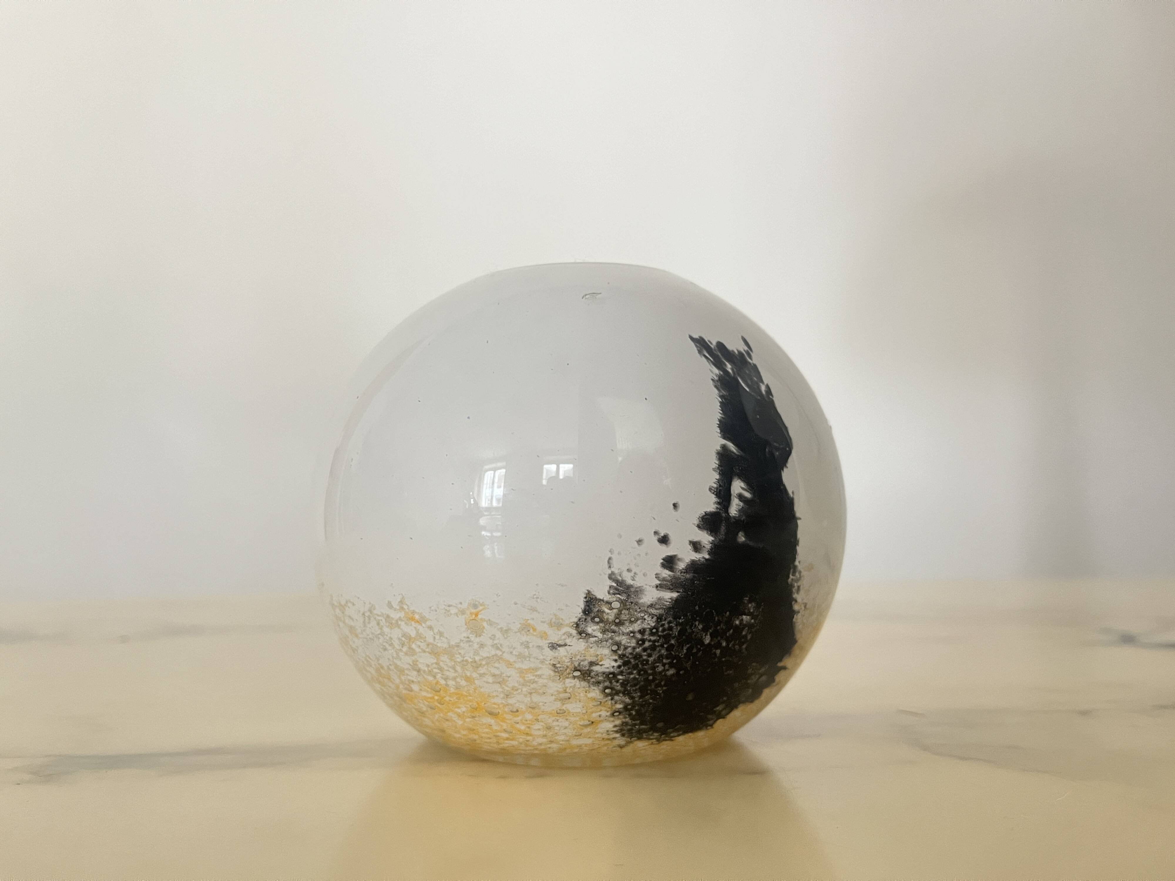 Murano glass ball vase