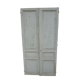 Pair of closet door old green patina