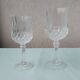 6 crystal stem glasses