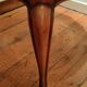 Table basse bois et cannage plateau verre