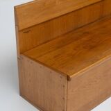 Officina Rivadossi Oak Bench, Italy 1970s