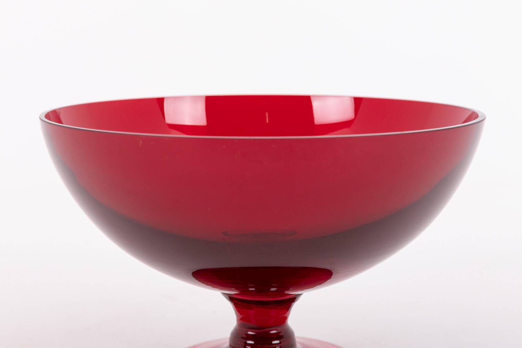 Vintage glass bowl from Monica Bratt for Reijmyre Glasbruk, Sweden 1950’s