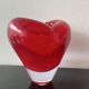 Red Heart Vase Murano attributed to Salviati by Maria Christina Hamel