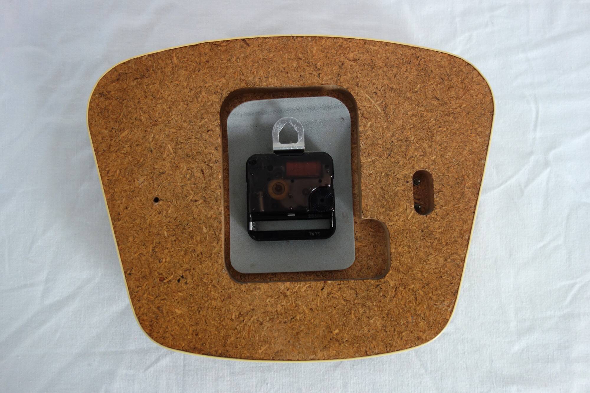 Jaz clock vintage yellow formica