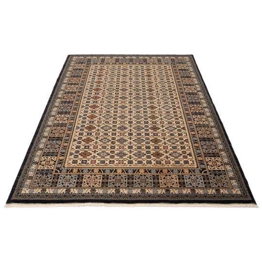 Mina 80X150 cm black Persian carpet