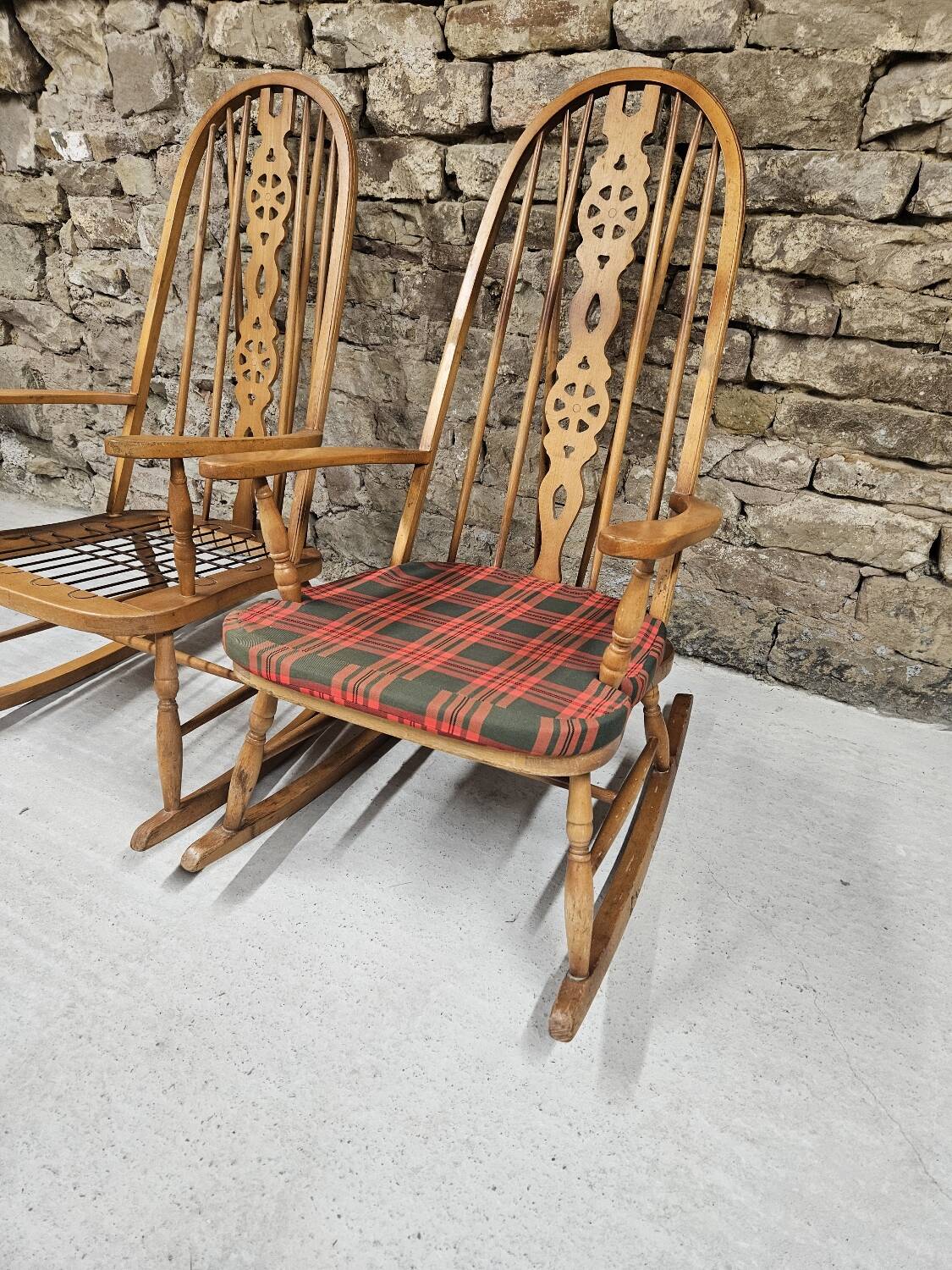 Pair of Windsor Rocking Chairs