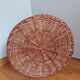 Rattan wicker glass and bottle holder basket