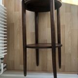 Wooden round side table