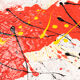 Composition abstraite I, Huile/Acrylique sur toile, 82 x 103 cm