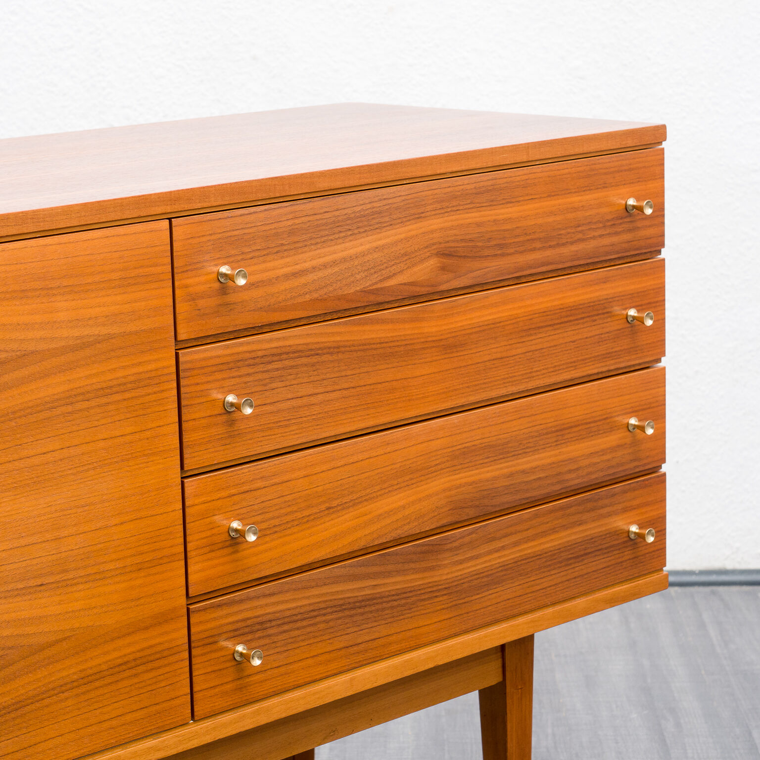 Vintage row, walnut, restored