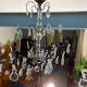 Grapevine chandelier NINETEENTH bronze and crystal