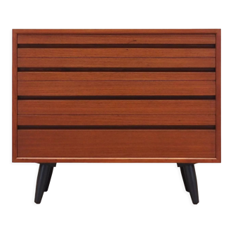 Teak chest of drawers, Danish design, 1970s, production: Denmark