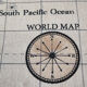 Vintage suitcase "World Map" restored 54,5x32x17,5 cm