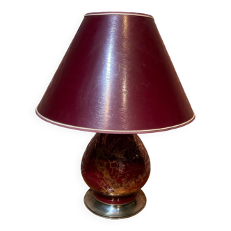 Lampe en céramique et métal doré