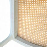 Set of 5 white Baumann "Sleigh" chairs