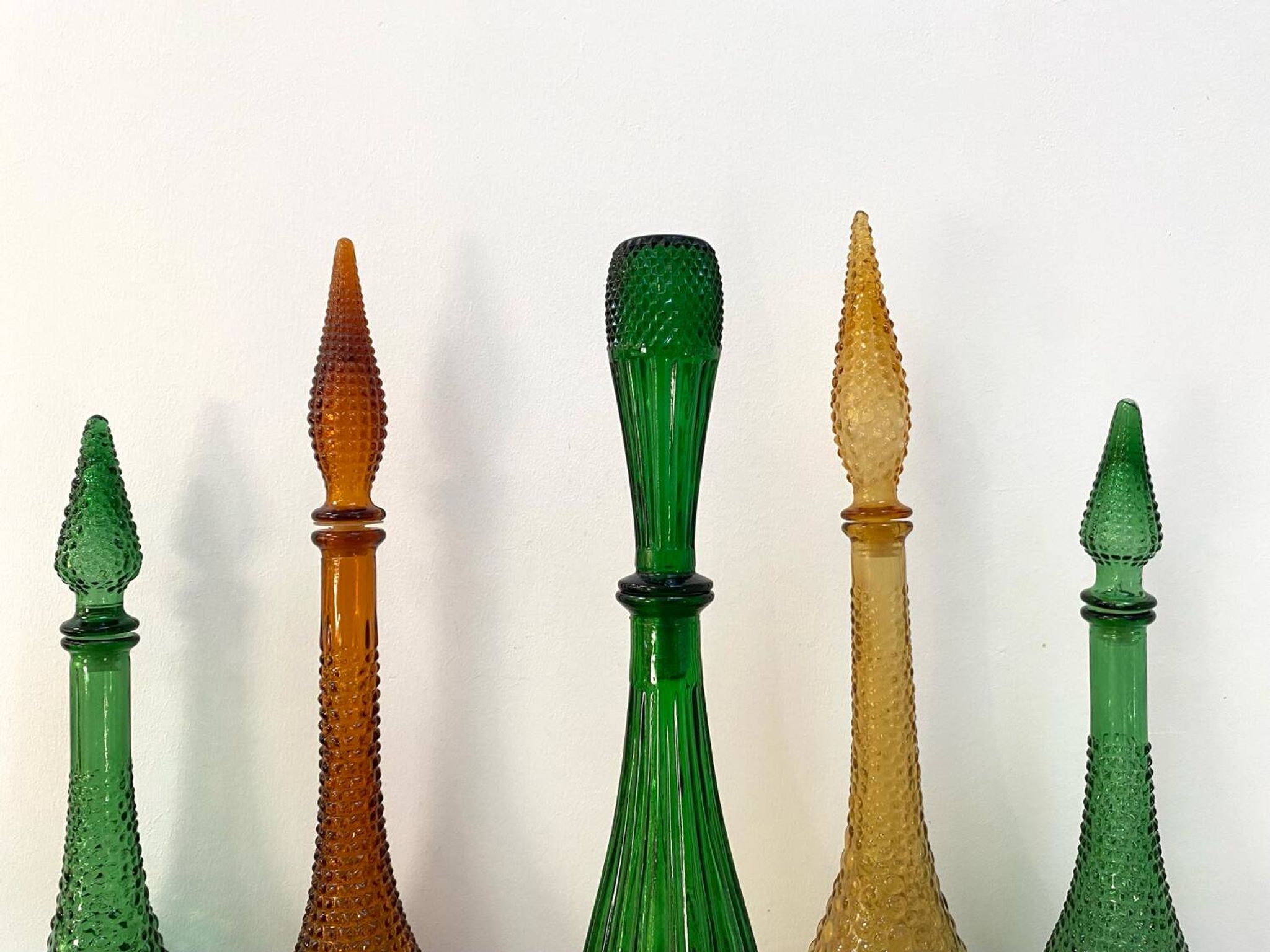 Green Empoli carafe from the 1960s - Rare model