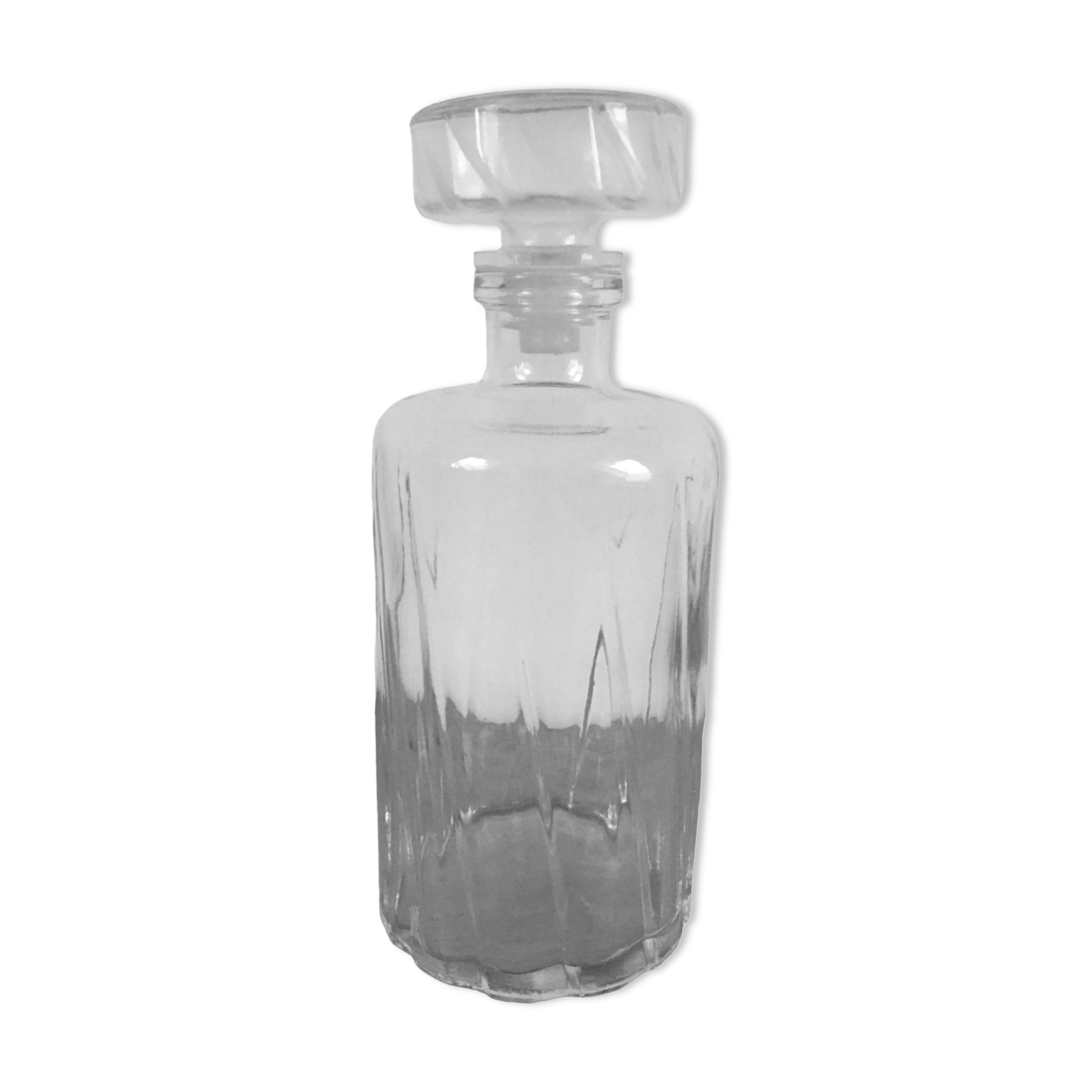 Cylindrical whisky decanter