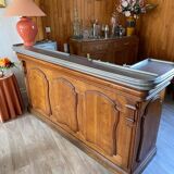 2 meter pewter bar counter - with invoice from 1923