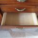 English asymmetrical chest of drawers - Art Deco - Mirror - 2 doors - 5 drawers - Mesh blond oak