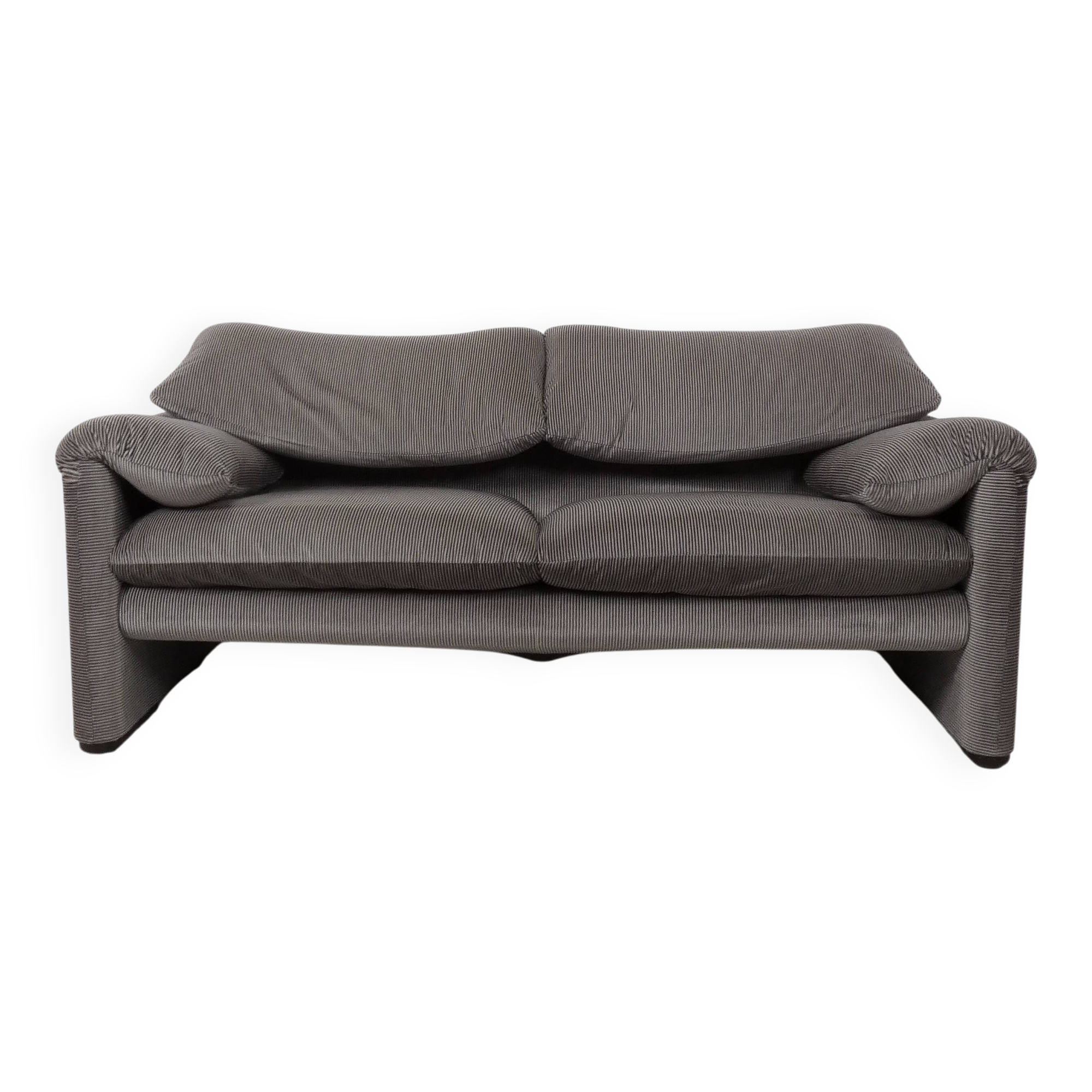 Cassina Maralunga 2 seater - bicolore gray