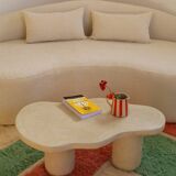 Table basse forme organique en Tadelakt