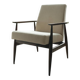 Fauteuil scandinave velours côtelé beige modern design H.Lis