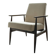 Fauteuil scandinave velours côtelé beige modern design H.Lis