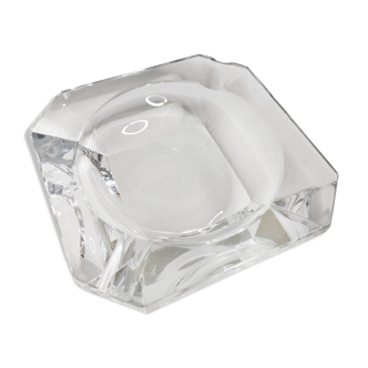 Empty pocket, vintage "Val Saint Lambert" crystal ashtray