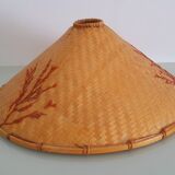 Wicker lampshade