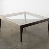 Bespoke shagreen and brass coffee table