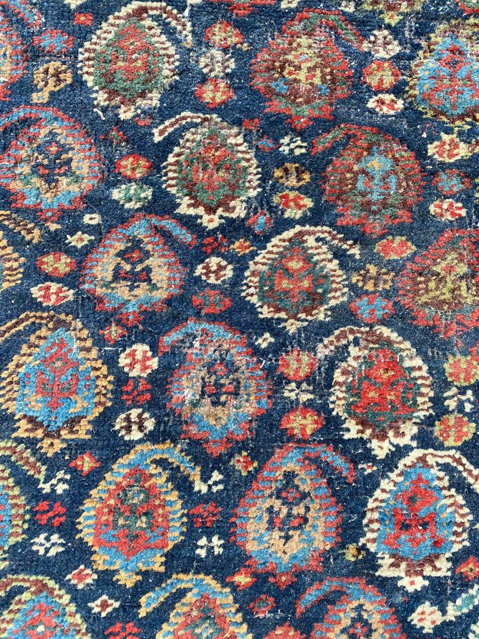 Pretty old Persian carpet of ghashghai handmade 177x328 cm