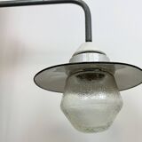 Industrial Factory Wall Light with Enamel Shade, 1960s