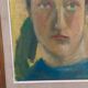 Huile sur panneau d'origine suédoise – "Portrait" par A.-S. Nilsson – Signé – Vintage et encadré – 44 × 32 cm (17,3" × 12,6")