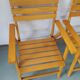 Paire de fauteuils de jardin pliants pieds compas Dejou