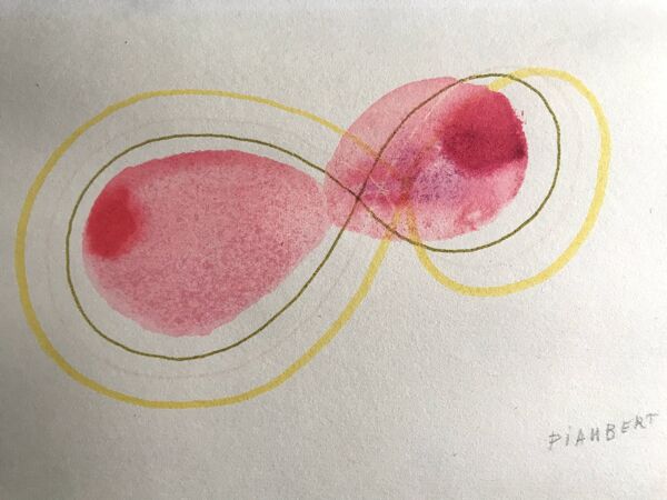 Dessin original signé au crayon Jean Piaubert, Sans titre, c .1960