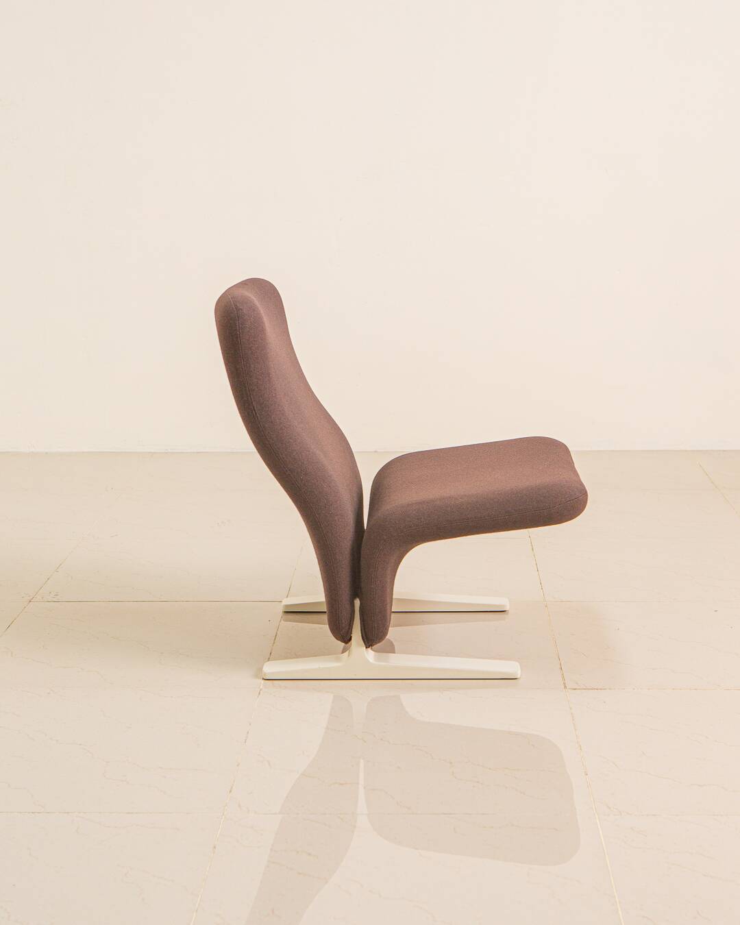 F780 "Concorde" chocolate brown armchair by Pierre Paulin for Artifort 80's