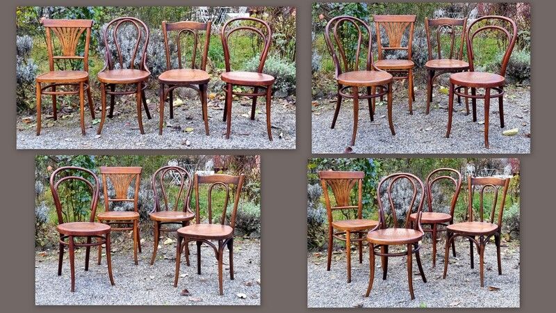 Lot 4 chaises bistrot début XXe