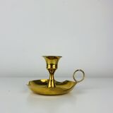 Golden brass candlestick rat of the cellar