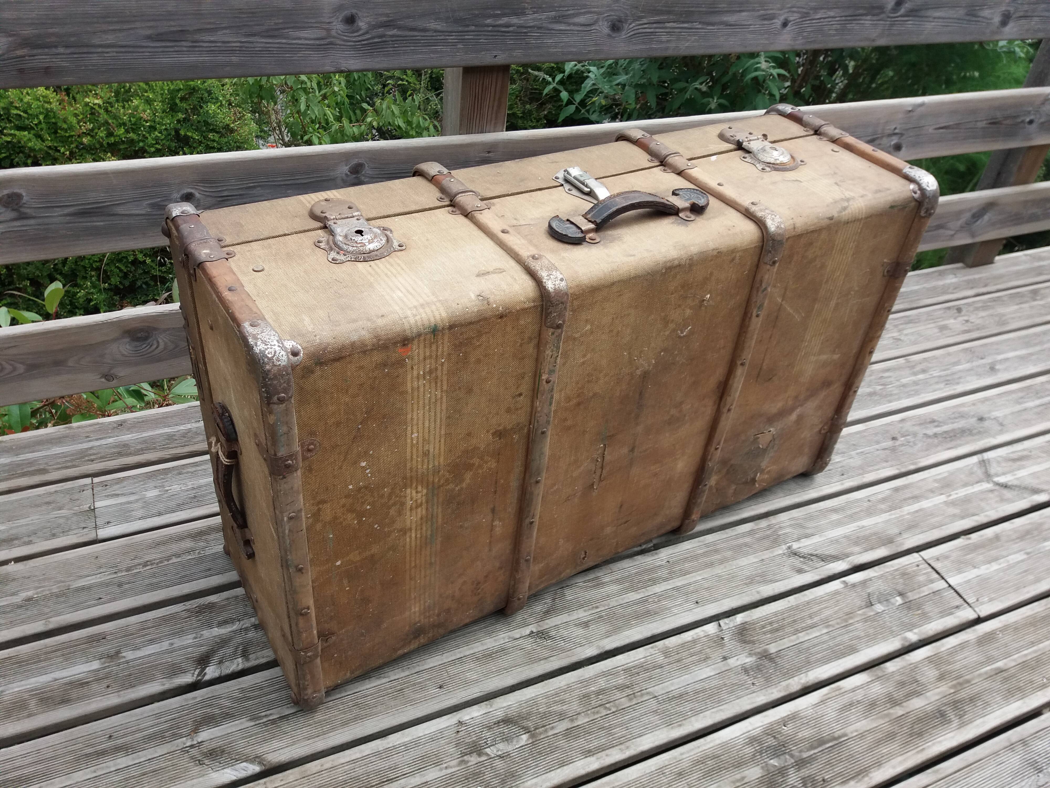 Old travel trunk