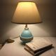 Blue clichy glass lamp foot