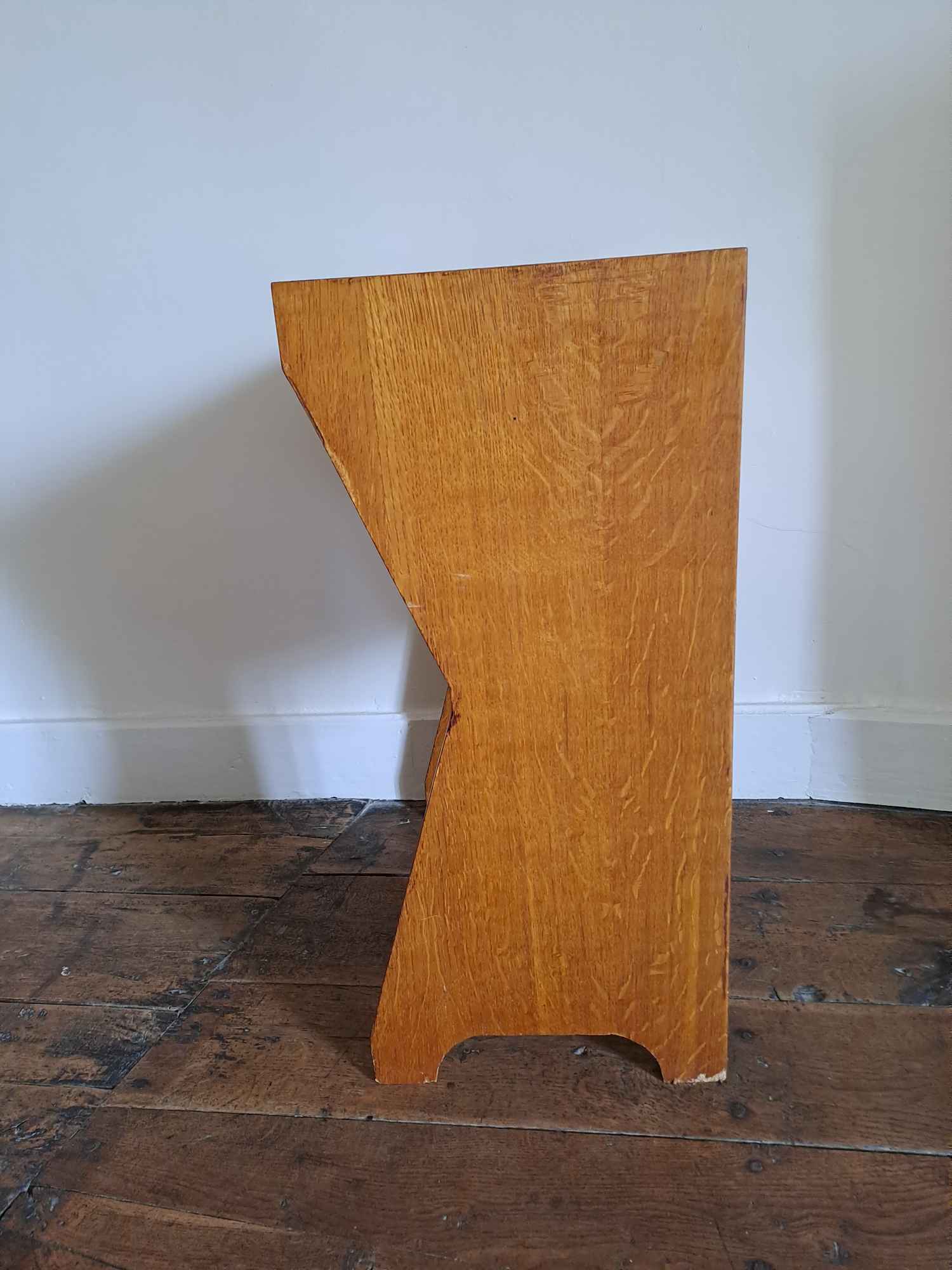 Wooden bedside 1970 minimalist