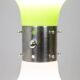 Carlo Nason atribution . White and green glass lamp. 1970s.