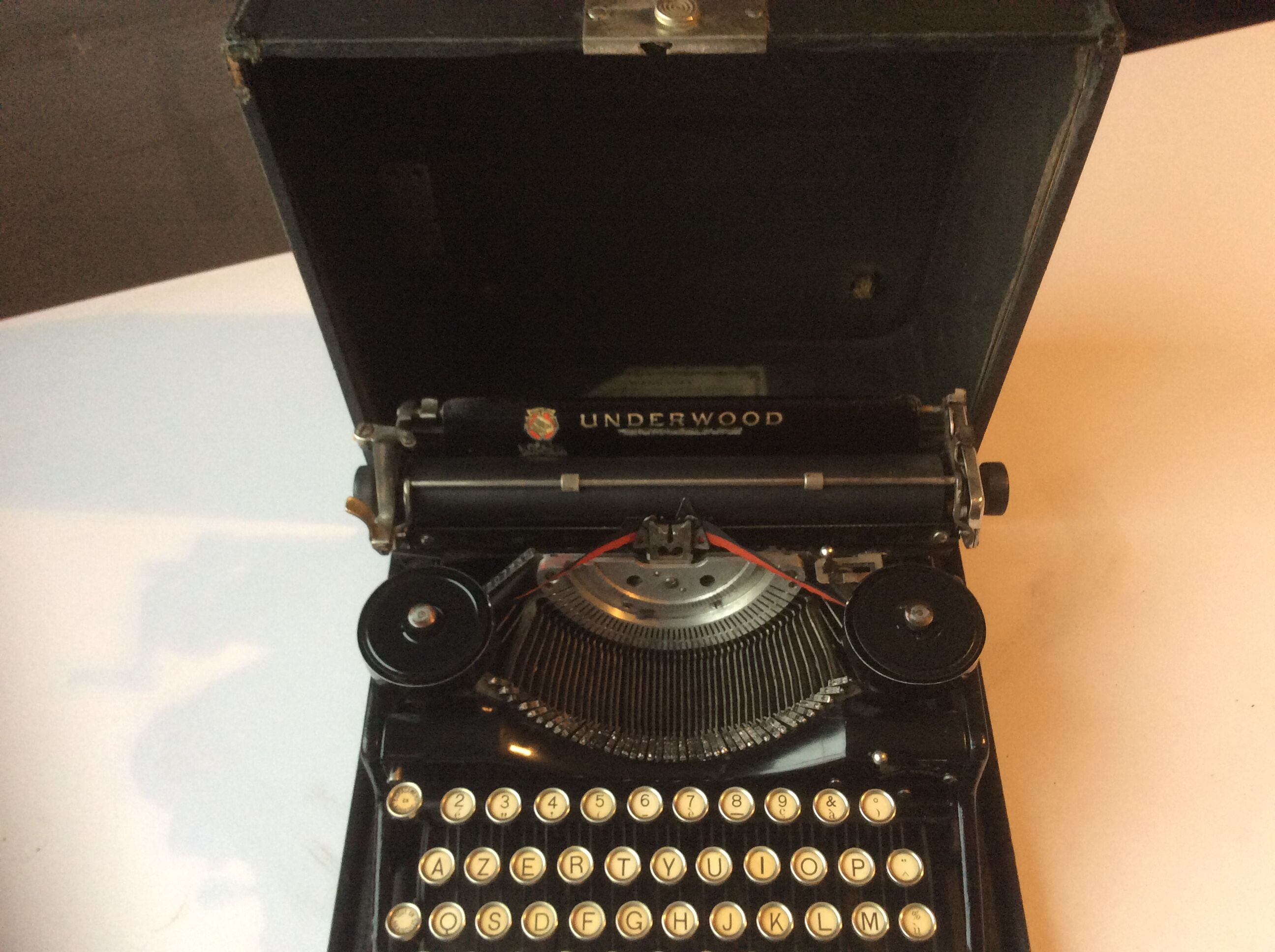 Ancient Underwood portable typewriter