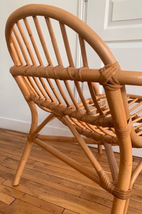 Rattan armchair