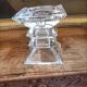 Pair of Bohemian crystal candlesticks